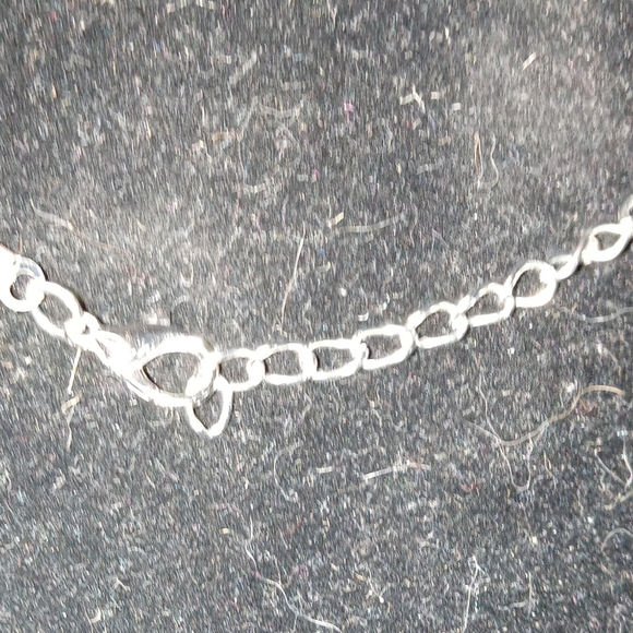 Matching Necklace and Ring Set w/Multi-colored Pendant on Black Cord - Picture 6 of 6